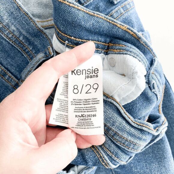 Kensie Jeans Womens The Savannah High Rise Jeans Flare Medium Wash Size 29 - Picture 6 of 10